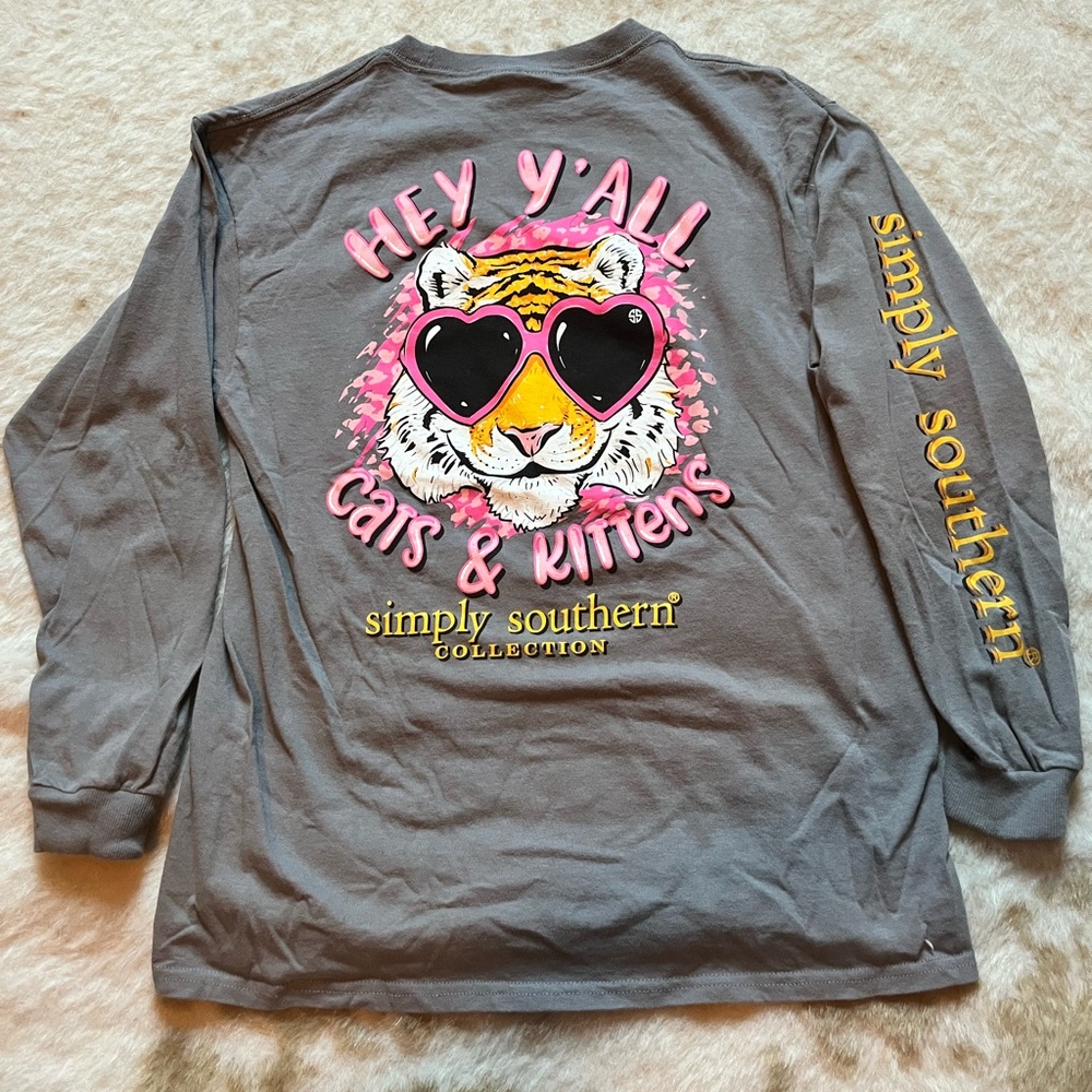 Simply southern long sleeve shirt youth large.